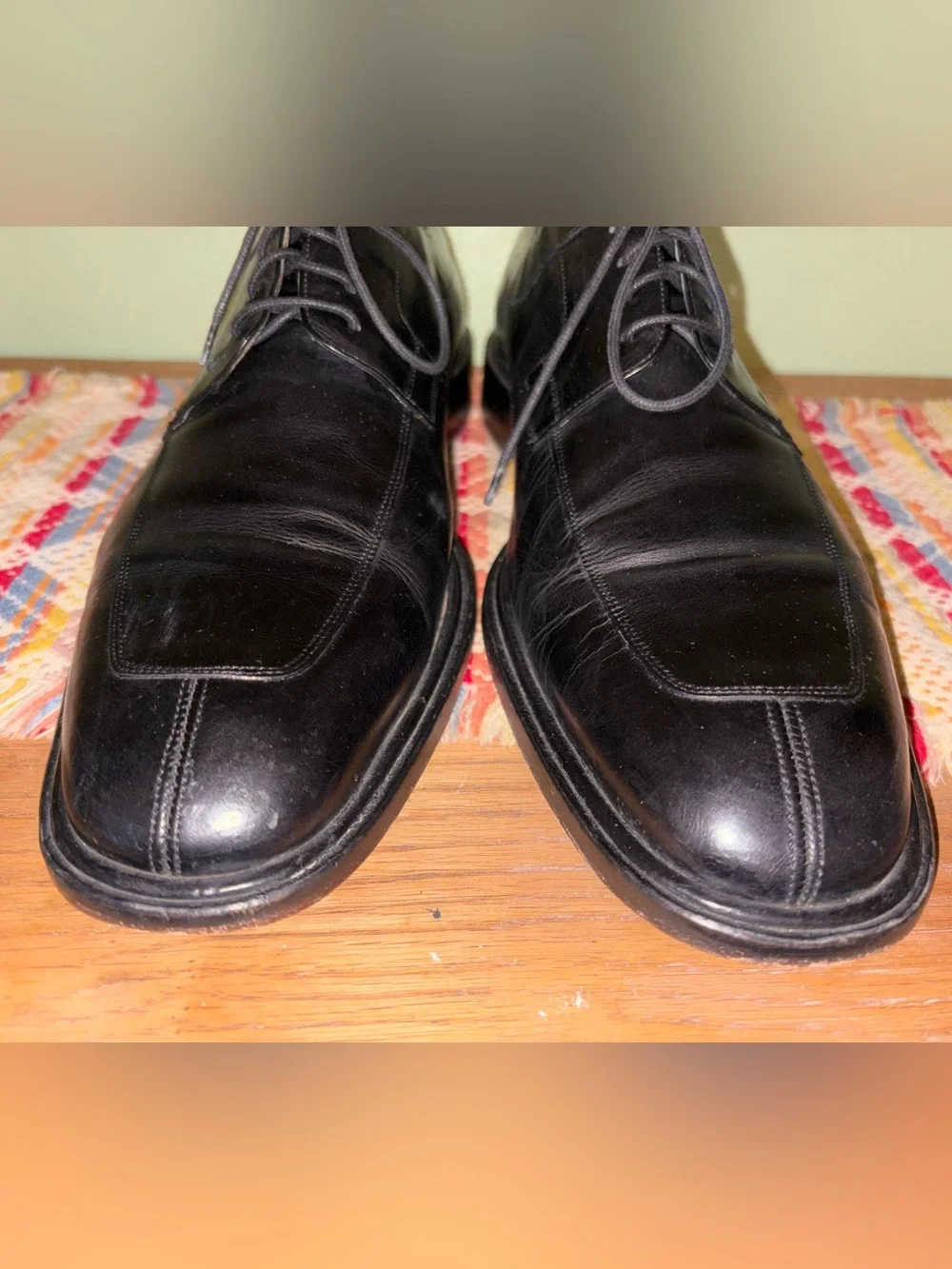 Mezlan Fiore Men’s Black Spanish Leather Dress Shoes 12B